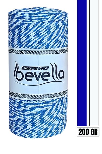Bevella Macrame Cord Σχοινί συσκευασίας δώρου, 200 gr σχοινί Martenitsa, σχοινί κοσμήματος βραχιολιών