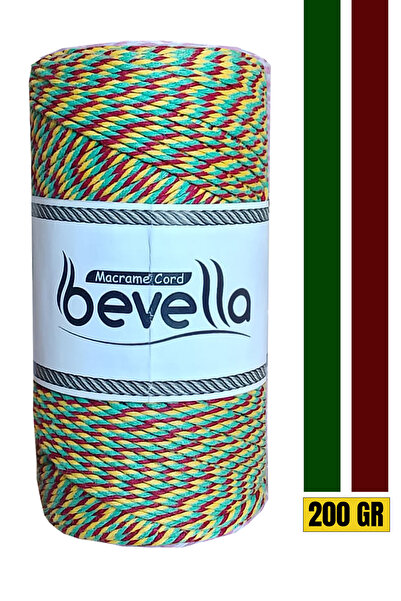 Bevella Macrame Cord Snur pentru ambalaj cadou, 200 Gr Snur Martenitska, Snur...