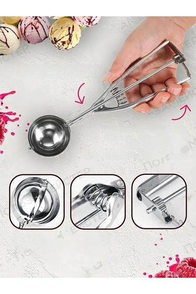 Transformacion Ice Cream Spoon - Portion Spoon - Cookie Meatballs - Halva Portioning ( 721525 )
