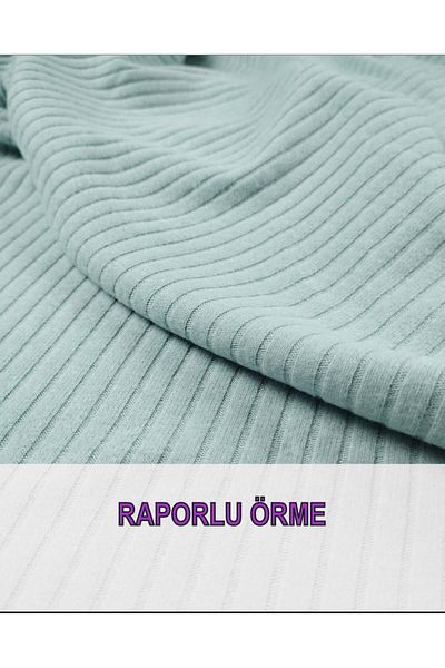 Kumaş Parça Πλεκτό με Αναφορά σε Παστέλ Μπλε Πράσινο (Πλάτος 135 cm x Μήκος 215 cm)
