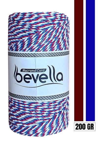 Bevella Macrame Cord Gift Packaging String, 200 Gr Martenitchka String, Bracelet Jewelry String