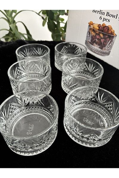 ORTAKÖY CENNETİ 6-Piece Glass Snack Bowl 235 Cc