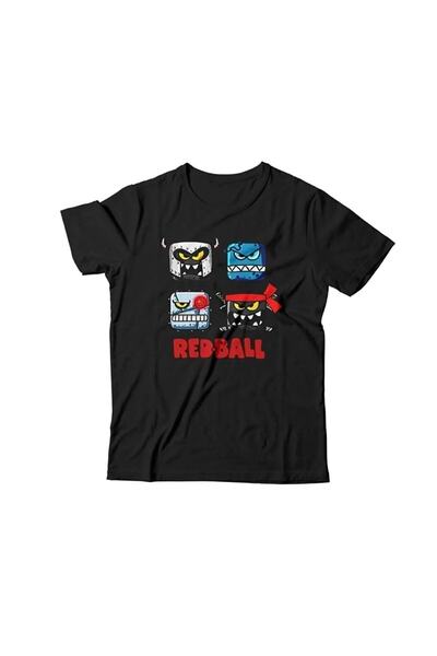NoVibe Kids Red Bal 4 Game Characters Printed Overisize Παιδικό T-shirt