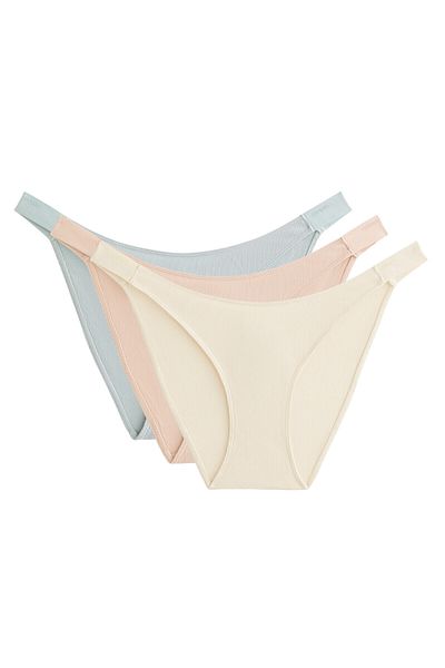 Oysho 3 rib classic logo briefs