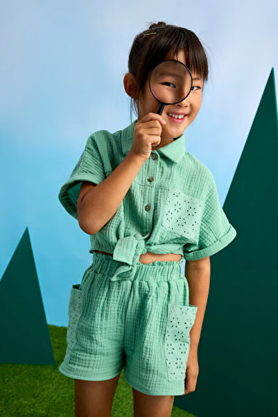 MAYORAL 03210-82 طقم شورت أخضر