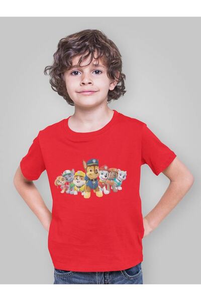 NoVibe Kids Paw Petrol Štampano Oversize kroj Child T-shirt
