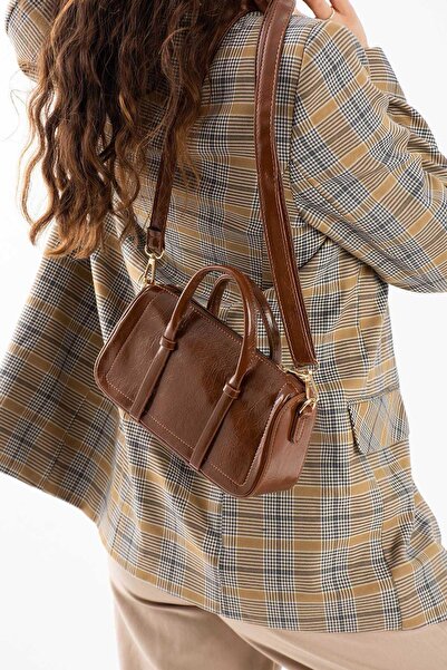 Çanta Trend Suni Deri Kadın El Ve Omuz Çantası