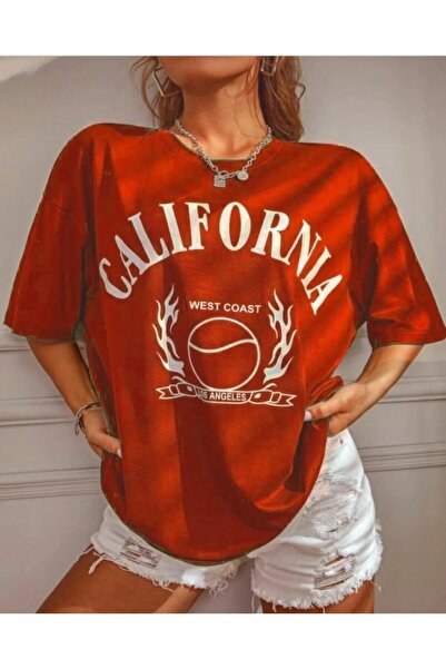 Tarzsokak مقاس كبير مطبوع باللون الأخضر كاليفورنيا