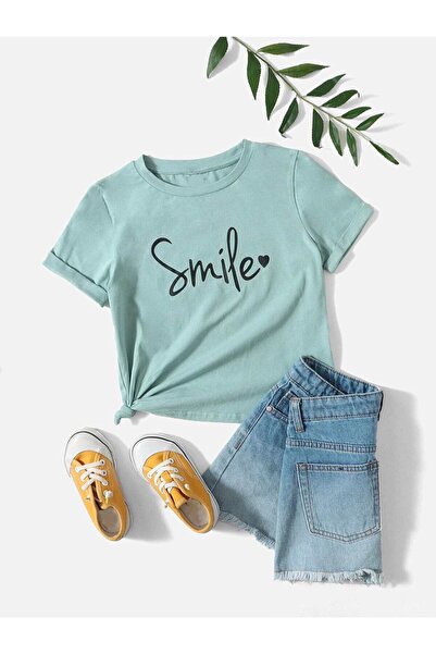 NoVibe Tricou unisex pentru copii, fete și băieți, cu imprimeu Kids Smile