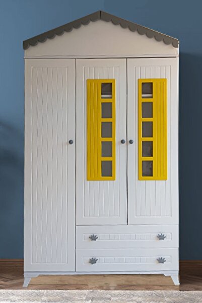 Coala %100 Mdf Malzeme Çocuk Montesori Dolap ( Kapaklar Lake Boyalı )