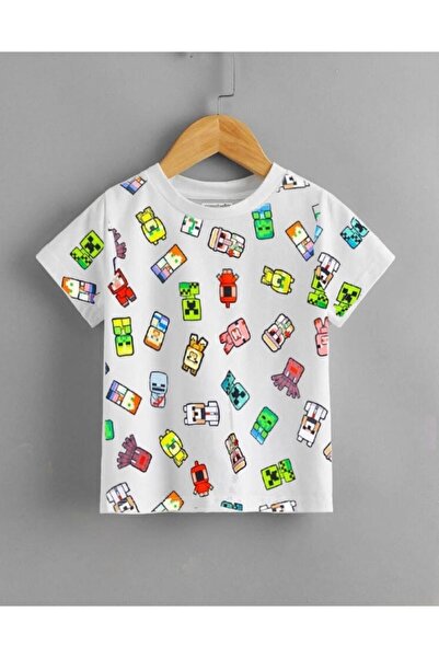 NoVibe Tricou pentru copii oversize imprimat cu personaje de joc pentru copii