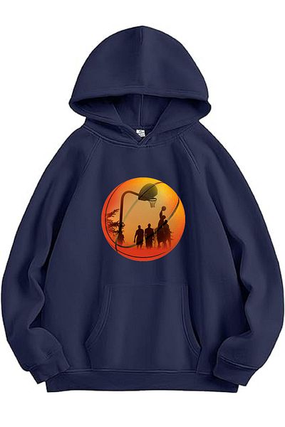 makiteks Φούτερ με κουκούλα Unisex Oversize και Φούτερ Kangaroo Pocket