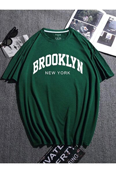 NoVibe Plus Size Nefti Brooklyn Ny White Printed Oversize Cotton Unisex T-shirt