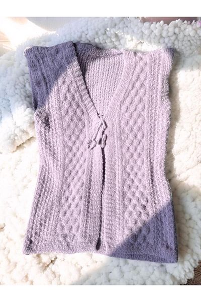 Çeyizcim Women's Knitwear - Anko Angora Vest and Dowry