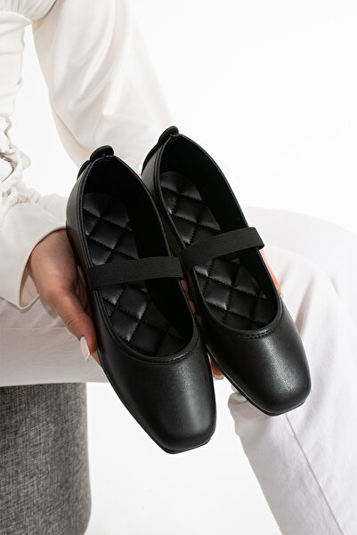 star shoes Ženski baletski stanovi - crni strappi lagani casual stilski poslo...