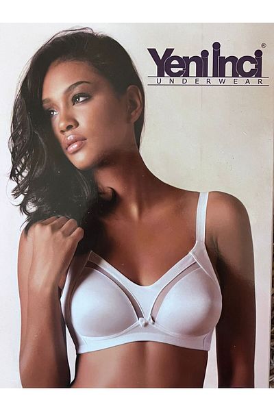 Yeni İnci Recovery Underwireless Intermediate Tulle Detailed Minimizer New Pearl Bra