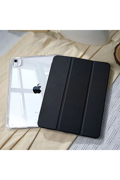 Choice جراب Pro11 M4 أسود 2024 لجهاز iPad Air 11 2025، غطاء لجهاز iPad من الجيل العاشر A16 الجيل التاسع، لجهاز iPad P