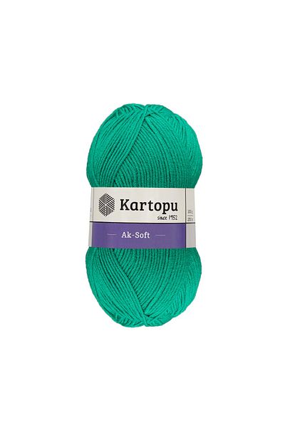 Kartopu Aksoft Πλεκτό Σχοινί Σμαραγδένιο Πράσινο K414
