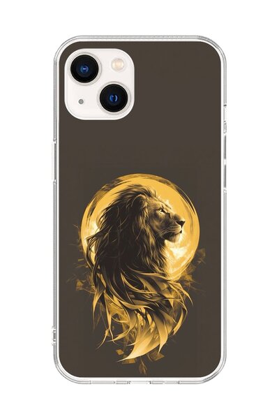 Dali Design Clear Case for iPhone 15 Compatible Lion Design