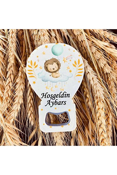 HET Concept 10 Adet Kişiye Özel Balon Açacak Magnet Bebek Mevlüdü, Doğum Günü ve Özel Gün Hediye 11x7cm MDL012