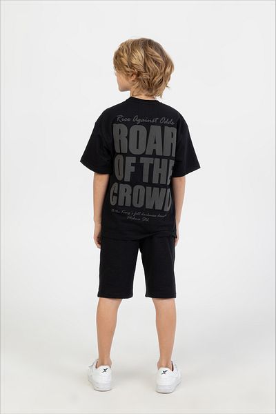 Ruhat Kids Boy's Shorts - T-Shirt with Necklace Double Set