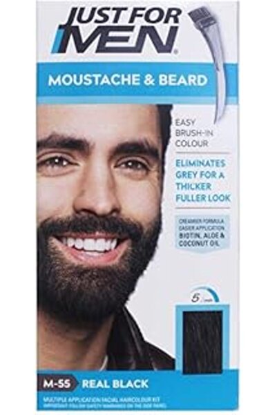 ebadi صبغ اللحية والشارب للرجال فقط - أسود