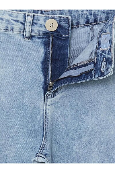 LC Waikiki LCW Kids Beli Ayarlanabilir Lastikli Kız Çocuk Jean Pantolon