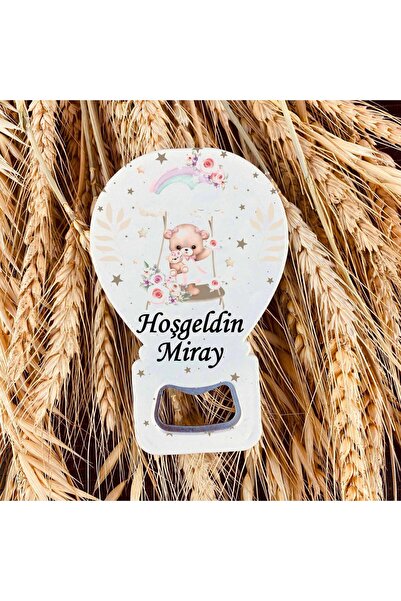 HET Concept 10 Adet Kişiye Özel Balon Açacak Magnet Bebek Mevlüdü, Doğum Günü ve Özel Gün Hediye 11x7cm MDL016