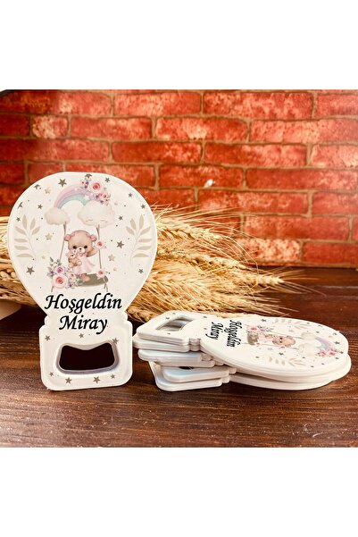 HET Concept 10 Adet Kişiye Özel Balon Açacak Magnet Bebek Mevlüdü, Doğum Günü ve Özel Gün Hediye 11x7cm MDL016