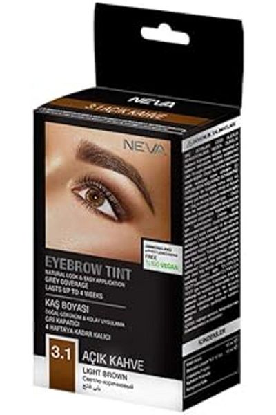 Mu Art Neva 3.1 Light Brown 100% Vegan Eyebrow Dye Without Ammonia