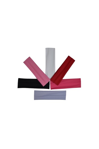 YELPAZE DÜNYASI Buy 5 Get 4 Promotional 100% Cotton Sports Daily Hair Band