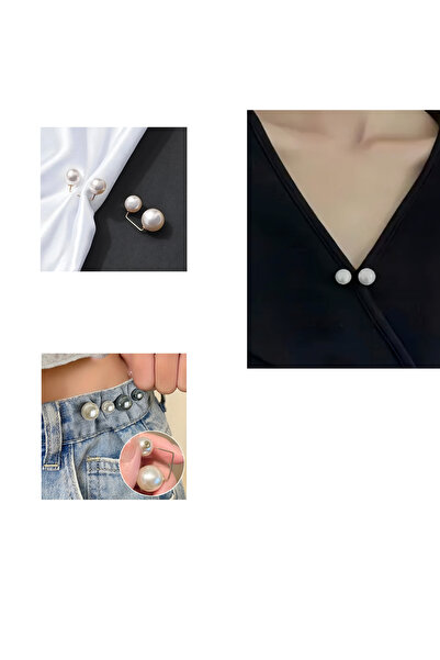 MAHLA Yaka tokası,kıyafet aksesuari , inci kıyafet iğnesi