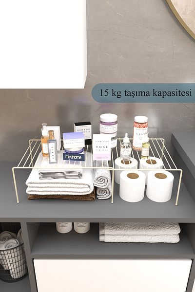 moniev Επεκτάσιμο ράφι Ρυθμιζόμενο μέσα στο ντουλάπι Οργάνωση Οργάνωση κουζίνας Οργάνωση μπάνιου ΜΠΕΖ