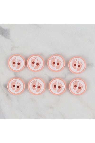 SAVA HOME COLLECTİON Loren Crafts Puppy 8 Footprint Button - 434