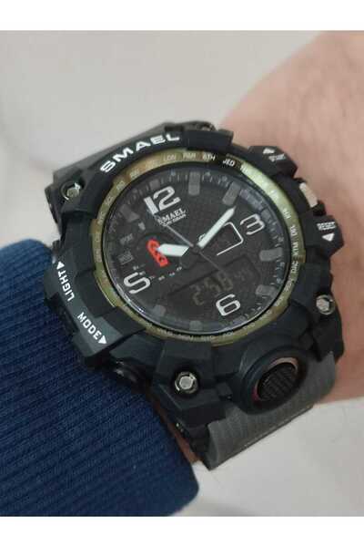 Quamer Erkek Kol Saati Analog ve Digital Su Geçirmez  2174