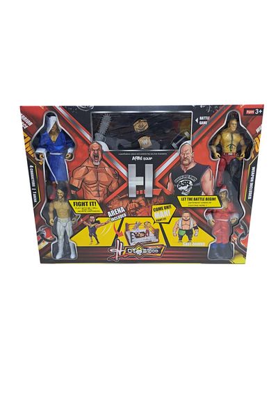 BabyCara مصارعو WWE مع 4 شخصيات عشوائية وقوة Ultimate Warrior في الحلبة