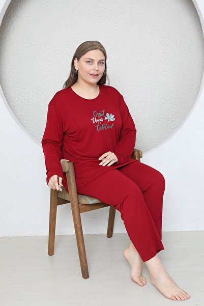 FAMES PİJAMA ΚΑΛΟΚΑΙΡΙΝΗ ΠΙΤΖΑΜΑ ΜΑΚΡΥΜΑΝΙΚΗ ΚΑΛΟΚΑΙΡΙΝΗ ΠΙΤΖΑΜΑ ΜΕΓΕΘΟΣ Lycra RING VISCOS