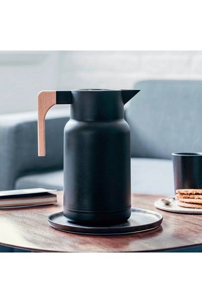 Lacor Cana termoizolanta, Wood Black, 1 litru