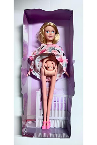 Oyuncakhane Karnı Açılan Hamile Bebek Kaliteli Model Bebek ve Bebeği trendy 1...