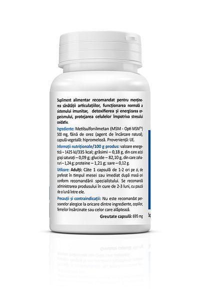 ZENYTH Msm, 60 Capsules, Supporting Joint Mobility And Flexibility