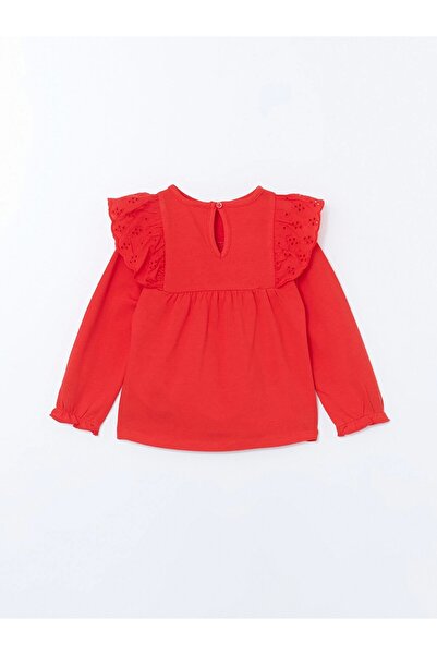 LC Waikiki Lcw Baby - Red Floral Print Baby Girl Blouse and Leggings Set of 2