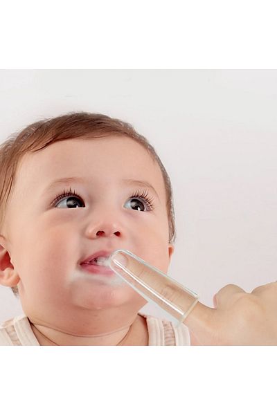 Mombella Silicone Toothbrush, , Thimble 3 Months