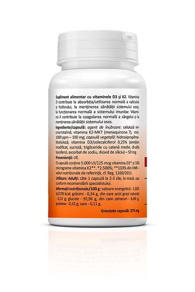 ZENYTH Vitamin D3 5000 IU K2 Strength, Immunity And Strong Bones,