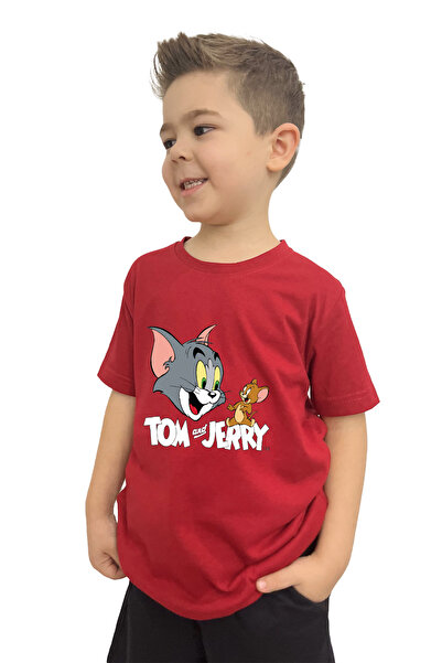 yudemia Tom ve Jerry Baskılı Çocuk Tişört ve Şort Takımı | %100 Pamuk, Şık ve Rahat