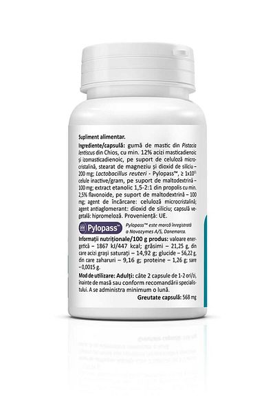 ZENYTH Helicobiotic, 30 Capsules, Advanced Formula, Recommended For Helicobacter Pylori Infection,