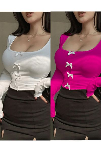 Culture Φιόγκος με κορδόνι Crop Double Pack