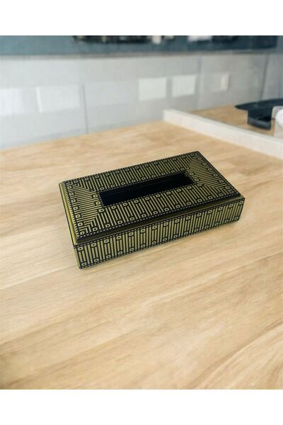 Generic Gold Plastic Tissue Box for Decoration