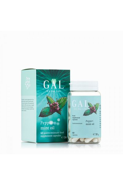 Gal Peppermint Oil, Digestion and Intestinal Transit, 60 Capsules