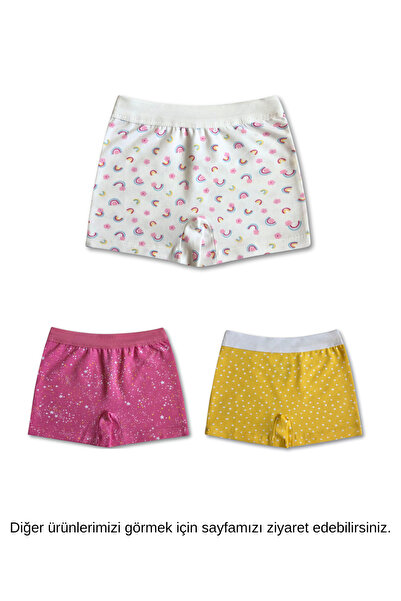 GizaKids 95% Cotton Girls' Boxer Briefs Underwear Set of 6