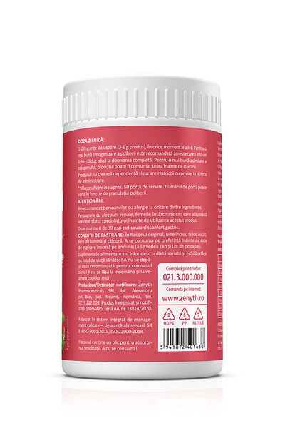 ZENYTH Collagen Type I and III Verisol, 150 G, Wrinkles, Hair, Nails, Joints, Strawberry 50 Servings,